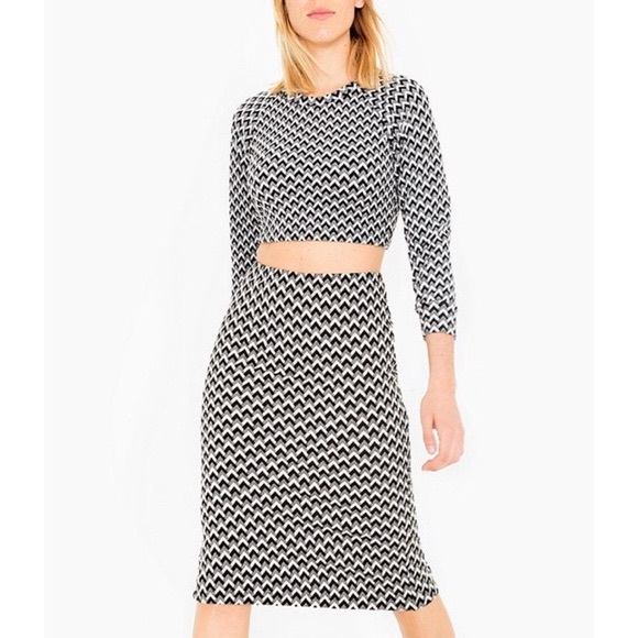 Brand new (no tags) American-Apparel top/skirt set - Picture 1 of 8